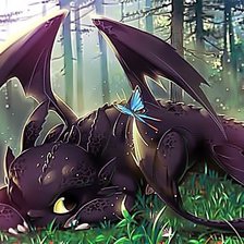 Схема вышивки «дракон»