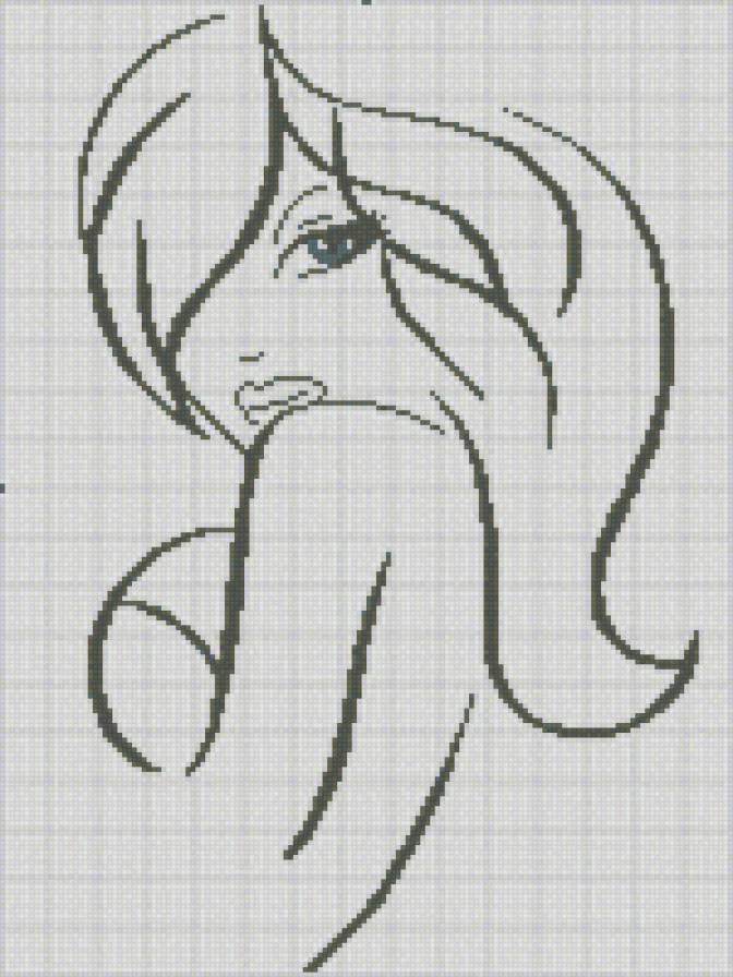 Девушка - красавица, монохром, девушка - предпросмотр