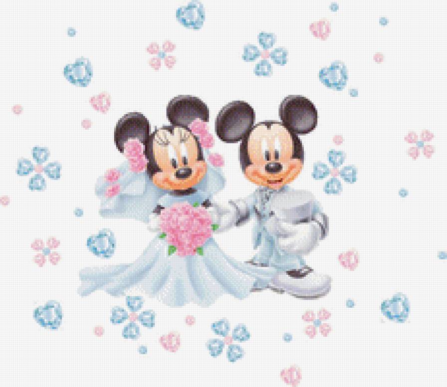 Свадьба Минни и Микки - мультяшки - предпросмотр