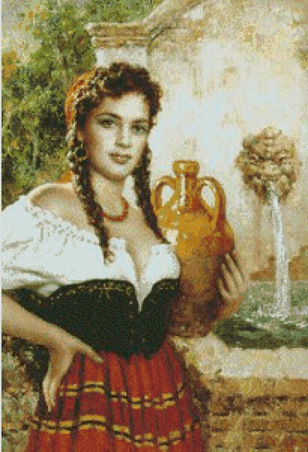 Девушка с кувшином - красавица, девушка - предпросмотр