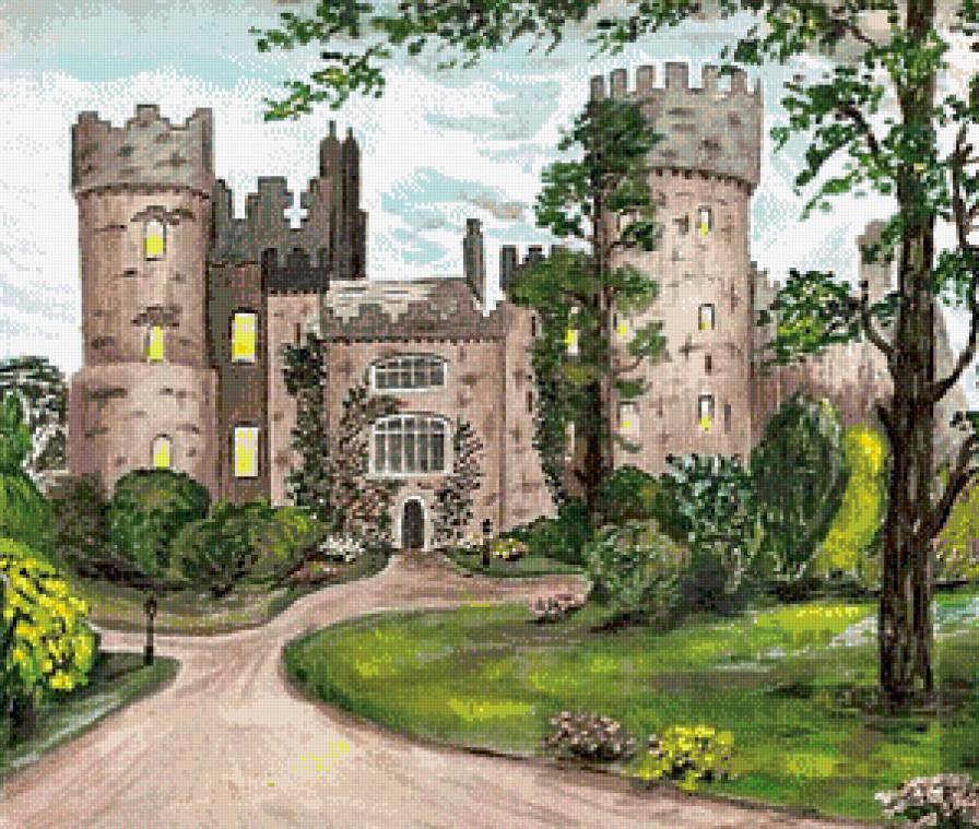 Старый замок - пейзаж, замок - предпросмотр