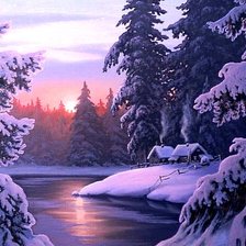 Схема вышивки «Перед рассветом»