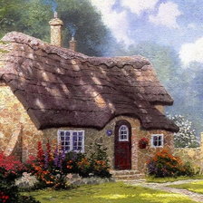 Схема вышивки «домичок»