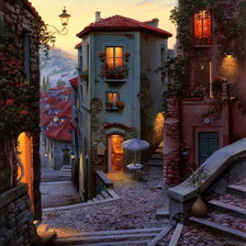 Схема вышивки «вечер»