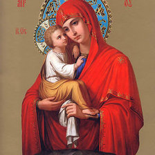 Схема вышивки «Божья матерь»