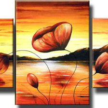 Схема вышивки «Маки»