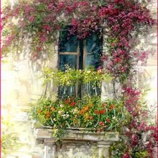 Схема вышивки «окно»