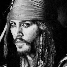 Схема вышивки «Джек Воробей»