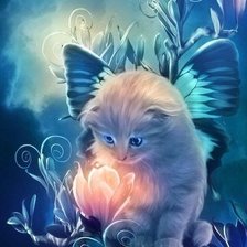 Схема вышивки «котейка»