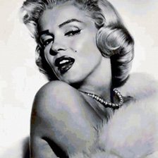 Схема вышивки «Мерлин Монро»