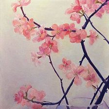 Схема вышивки «триптих сакура 1»