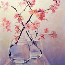 Схема вышивки «триптих сакура 2»