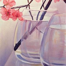 Схема вышивки «триптих сакура 3»