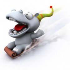 Схема вышивки «бегемотик»