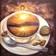 Схема вышивки «Чашка кофе»