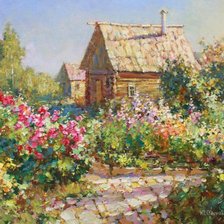 Схема вышивки «Летний домик»