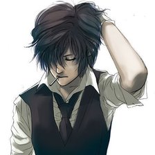 Схема вышивки «парень»