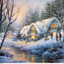 Схема вышивки «Зима»