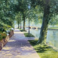 Схема вышивки «парк»