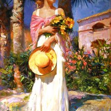 женщина на картине Волегова