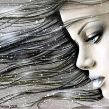 Схема вышивки «Девушка-зима»