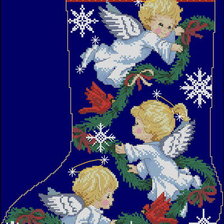 Схема вышивки «носок»