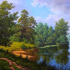 Схема вышивки «Перед дождем»