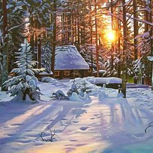 Схема вышивки «Февраль»