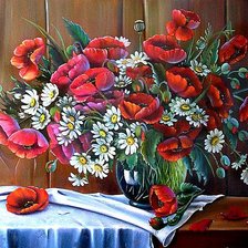 Схема вышивки «Полевые цветы»