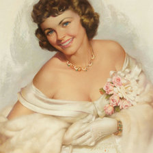 Схема вышивки «девушка»