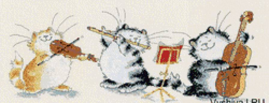 котячее трио - кошки - предпросмотр