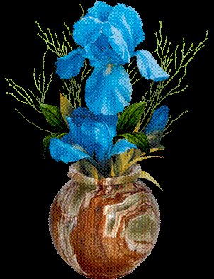 blue flowers - оригинал