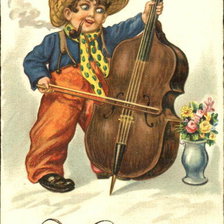 Схема вышивки «Lum Gebwtstage Herzliche Gluckurinsche»