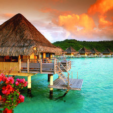 Схема вышивки «Бора-Бора»