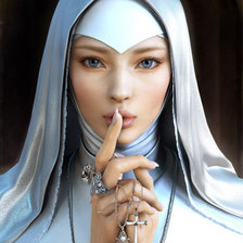 Схема вышивки «монахиня»