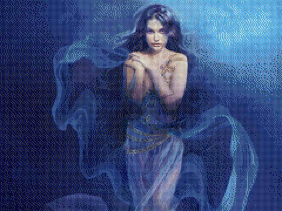 нимфа - девушка, вода - предпросмотр