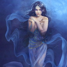 Схема вышивки «нимфа»