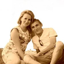 Схема вышивки «сепия»