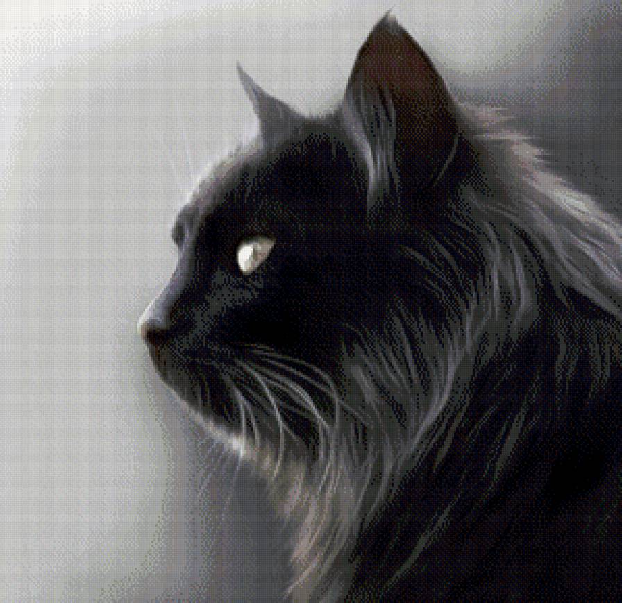 пушистый красавец - кошка, кот, живопись - предпросмотр