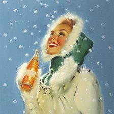 Схема вышивки «Падает снег»