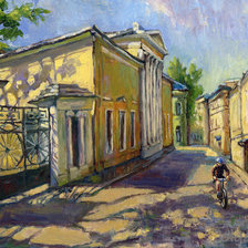 Схема вышивки «улица»