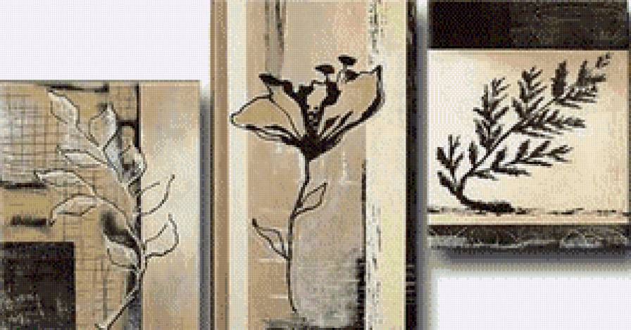 Декор: Травы - триптих - предпросмотр