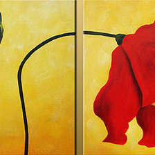 Схема вышивки «Красный мак»