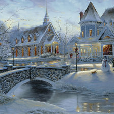 Схема вышивки «ЗИМНИЙ ВЕЧЕР»