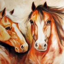 Пара лошадей Марсия Болдуин