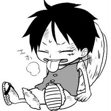 Схема вышивки «Луффи :3»