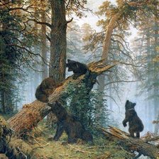 Схема вышивки «мишки Шишкин»