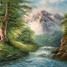 Схема вышивки «быстрая река»