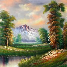 Схема вышивки «красота природы»