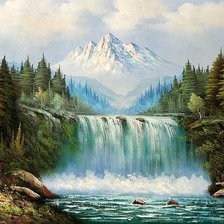 Схема вышивки «водопад»